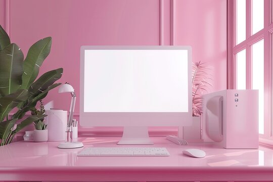 Flawless Visual of 3D Rendering of Computer Mockup