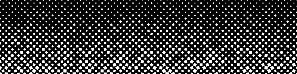 Poster - Geometrical repeating black and white diagonal square pattern background - abstract vector graphic design