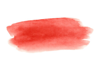 Poster - Vibrant red watercolor stain forming an abstract shape, perfect for adding a touch of color to designs with its transparent background
