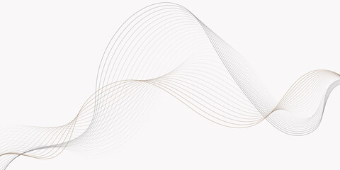 Poster -  wave flowing diagonally across a bright white background with subtle airy design wavey curve line creating a dynamic and modern design.