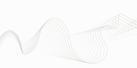 Poster - wave flowing diagonally across a bright white background with subtle airy design wavey curve line cr