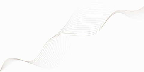 Poster - wave flowing diagonally across a bright white background with subtle airy design wavey curve line cr