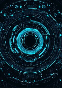 Abstract futuristic electronic circuit technology background