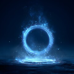 Fototapete - Abstract futuristic electronic circuit technology background