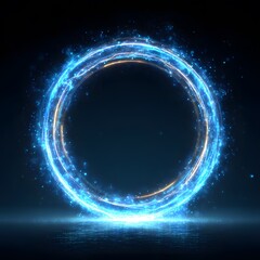 Fototapete - Abstract futuristic electronic circuit technology background