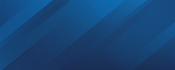 Poster - Blue background with abstract box rectangle geometric shapes modern element for banner, presentation design and flyer