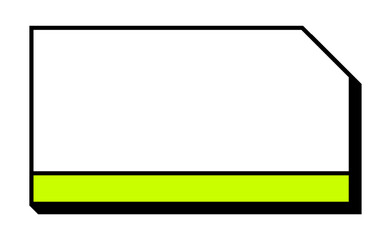 Poster - Futuristic Tech Frame with Neon Highlight. Digital Interface Outline. Minimal Futuristic Border