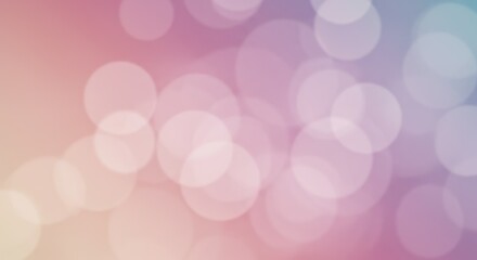 Poster - Abstract Bokeh Light Pattern with Soft Pink Purple and Blue Hues for Background Design