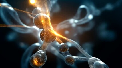 Wall Mural - Abstract Energy Flow with Glowing Particles