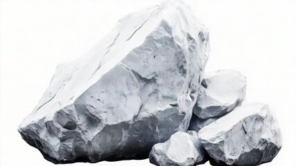 Poster - A collection of large boulders sitting together in a natural setting
