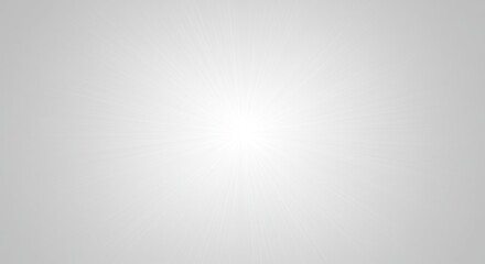 Poster - Bright White Light Burst Background with Radial Gradient for Design and Presentation