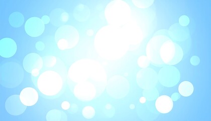 Aufkleber - Blue bokeh light background with bright spots.