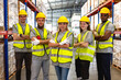 © Jack Tamrong - Photo group of diversity workers team working in distribution warehouse