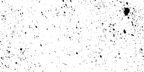Aufkleber - Black dot texture isolated on transparent background. Abstract grunge concrete wall dot texture background, black and white texture. Black dot Speckled gritty overlay texture. 