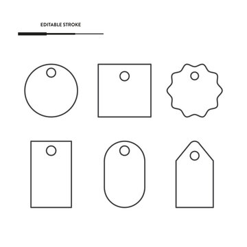 Tag Icon Set Vector Design.