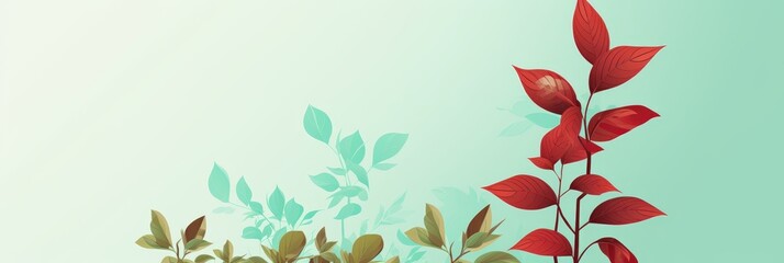 Poster - Minimalist diagram illustrating growth trend on a clean background with thin outlined lines