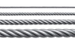 © Елена Атаманюк- Кало - Realistic metallic ropes of different thicknesses on transparent background