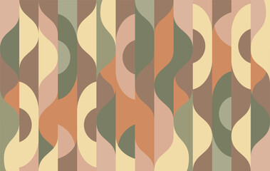 Leinwandbilder - Abstract geometric background with warm earth tones. Design is ideal for themes related to modern art and interior decor. Adding a touch of color and style to any space.
