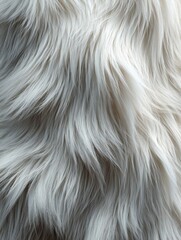 Poster - white wild fur texture. Abstract background and texture for design