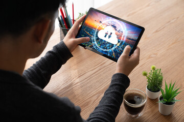 Poster - Cloud computing software for modish remote work and personal data storage