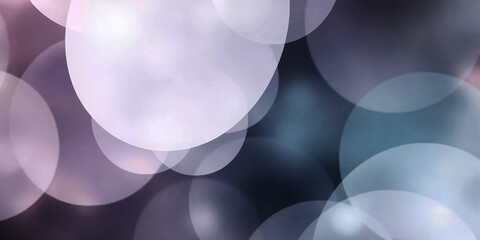 Poster - Abstract background featuring blurred circles in shades of white purple and blue tones