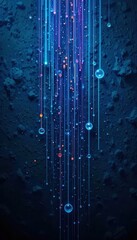 Leinwandbilder - Create mesmerizing phone backgrounds with colorful abstract designs on a dark backdrop