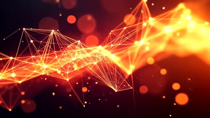 Wall Mural - Abstract glowing lines and lights background design