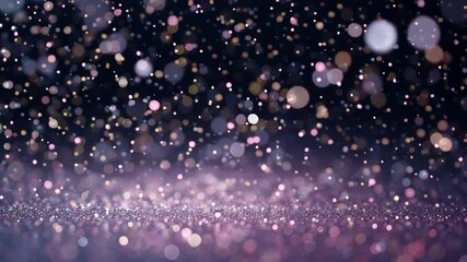 Poster - Shimmering Bokeh Lights Create a Magical Atmosphere at Night Generative AI