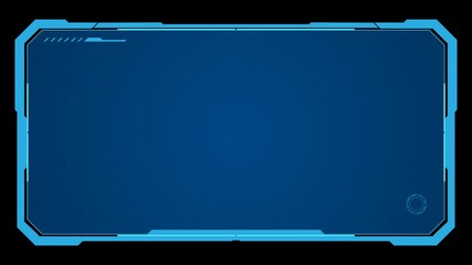 Leinwandbilder - Hud Frame Digital Technology Sci-fi Frame Interface animation	