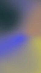 Poster - Abstract Colorful Blur of Blue and Yellow Hues with Soft Focus Effect