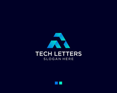 Tech letter A logo
