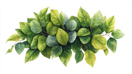 Poster - Lush Green Decorative Plant with Vibrant Leaves for Indoor and Outdoor Garden Decoration
