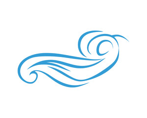 Poster - Abstract Wave Line Art Vector Design Element Illustration