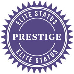 Poster - Prestige elite status vector graphic for achievement recognition and luxury branding design element emblem editable stock vector illustration