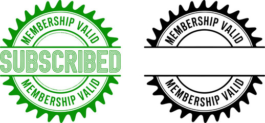 Poster - Subscribed membership valid seal vector graphic design element for business and marketing purpose editable stock vector illustration