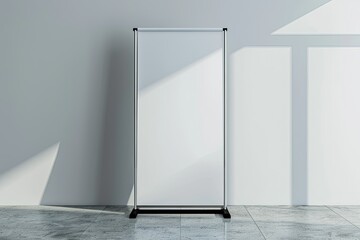 Poster - High Quality Image of Elegant Rollup Banner Stand Mockup for Business Displays