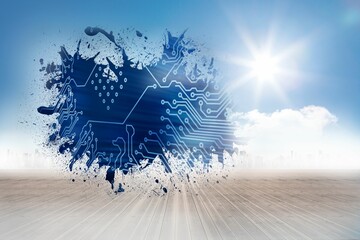 Poster - Splash showing circuit board