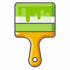 Fototapete - Vector illustration of a paint brush