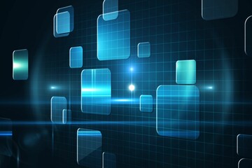 Poster - Futuristic technology interface