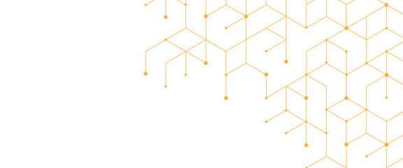 Fototapete - Vector abstract geometric modern triangles technology pattern background