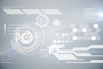 Poster - Futuristic technology interface