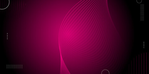 Fototapete - Red to black gradient background with soft abstract waves and glowing highlights. Perfect for tech branding, modern web banners, and bold digital designs.