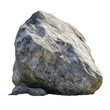 © Anha - Large grey boulder isolated on black background nature rock stone texture geology isolated on a transparent background
