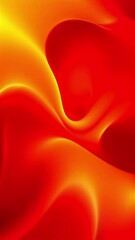 Poster - Abstract Video of Flowing Red and Orange Light Forms with Curves