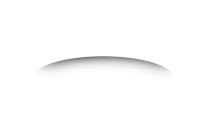 Wall Mural - Minimal half sphere gradient shape in soft grayscale on white background. Abstract 3D effect element ideal for modern design, tech mockups, and clean visual compositions in digital media.