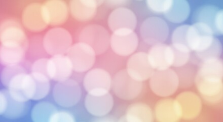 Poster - Abstract Colorful Bokeh Lights Background Soft Blurred Light Pattern