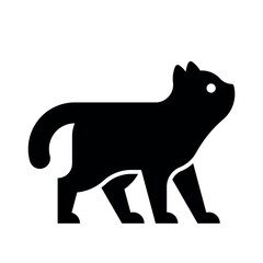 Poster - Cat Logo. Icon design. Template elements
