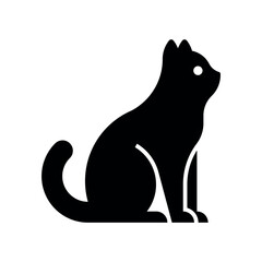 Poster - Cat Logo. Icon design. Template elements
