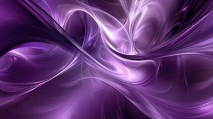 Fototapete - Minimal flowing purple-toned shapes with soft lighting and abstract motion forming a clean and balanced visual that feels peaceful and fluid