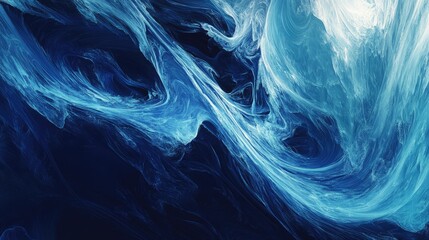 Fototapete - Abstract blue energy lines flowing on a digital grid symbolizing the integration of medical research and modern high tech advancements
